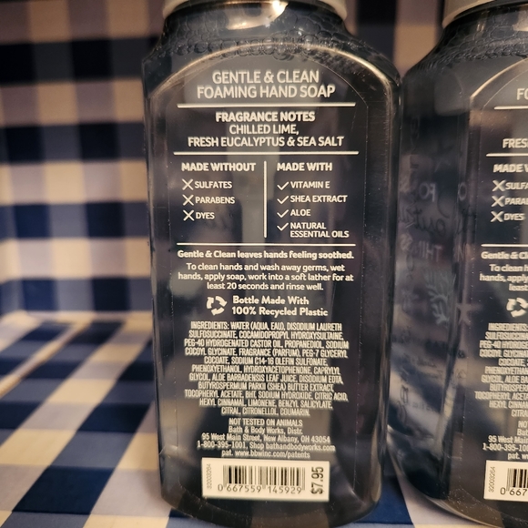 🆕️ FOR-SEA POSITIVE THINGS Lime Eucalyptus Gentle Foaming Hand Soap x2 BBW - Picture 3 of 3